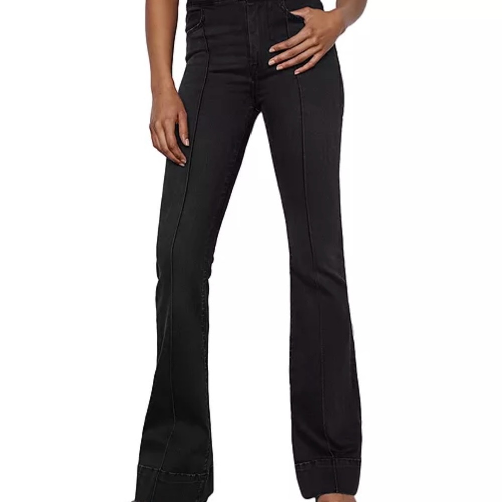 FRAME DENIM Le Catroux Center Seam High Waist Flare Jeans in Kerry - Picture 12 of 14